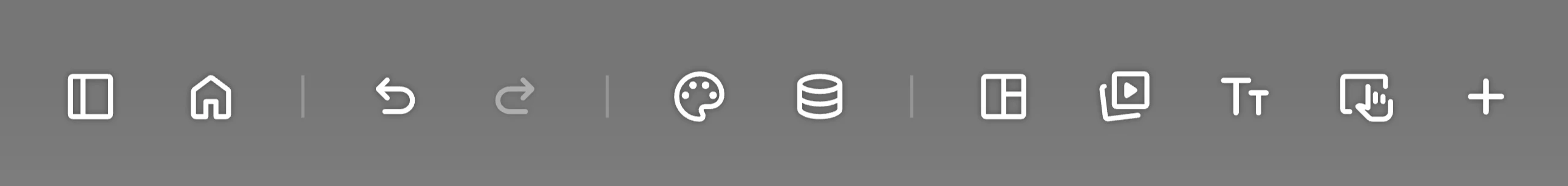 The rapptide editor command ribbon